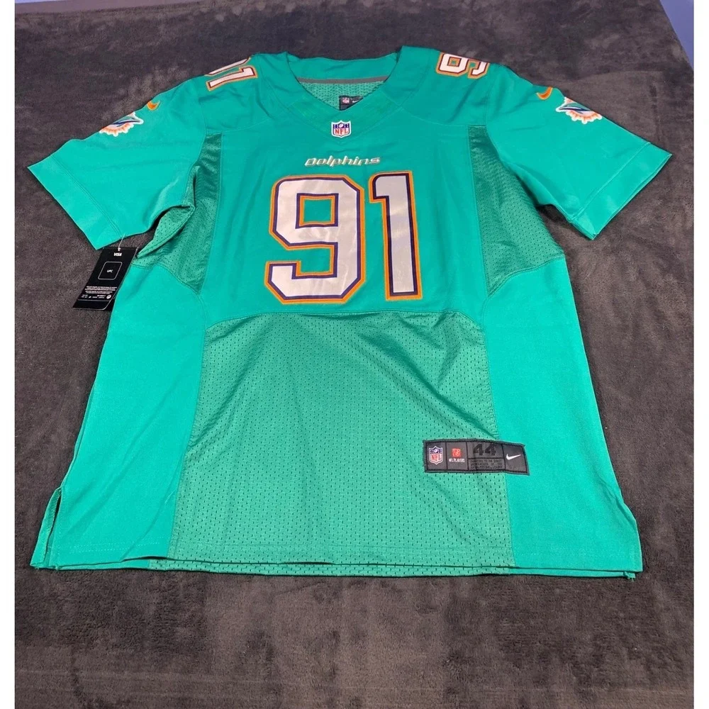 Nike Cameron Wake Miami‎ Dolphins On-Field Jersey Men's Size 44 Aqua NWT
